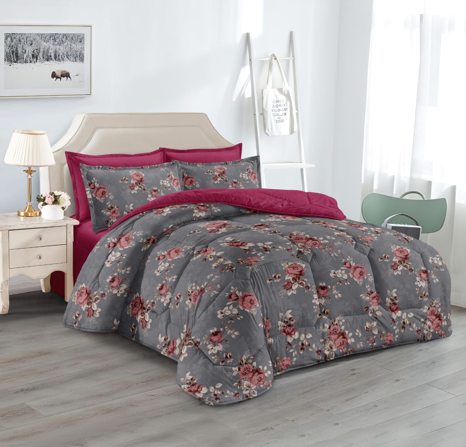 Coton comforter set high quality 6 pc set