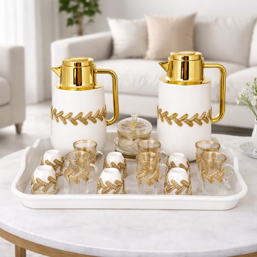 Arabic flask set with stones high quality