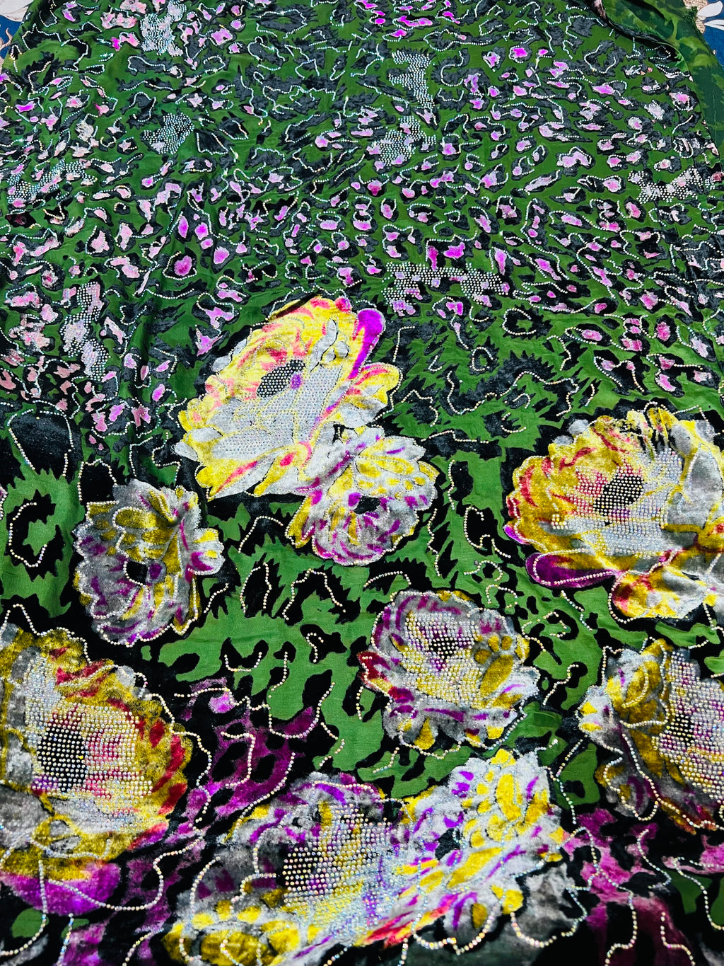 Front back stonework shirt high quality welvet palachi