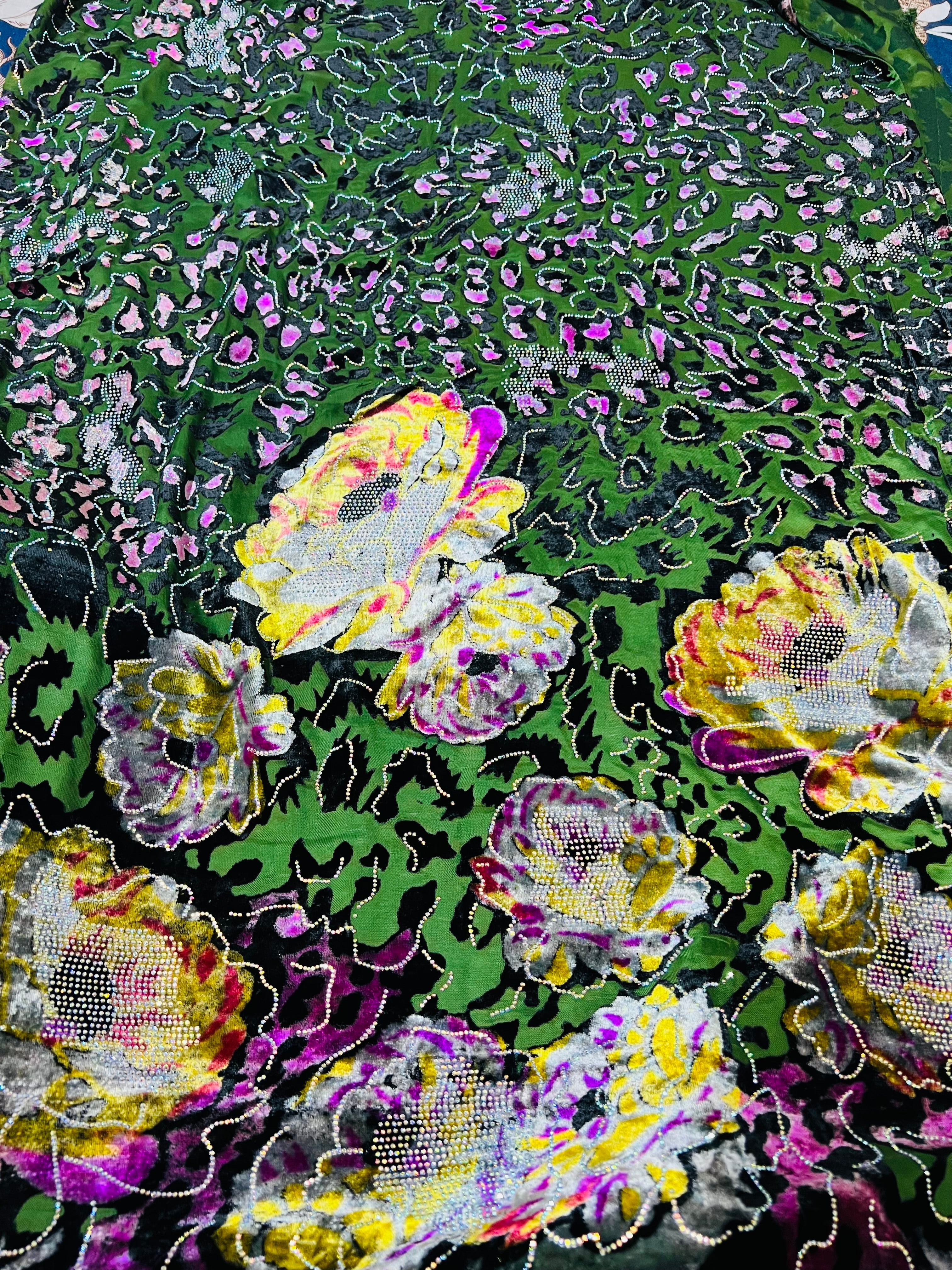 Front back stonework shirt high quality welvet palachi