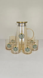 Water set fancy crokery with stonework