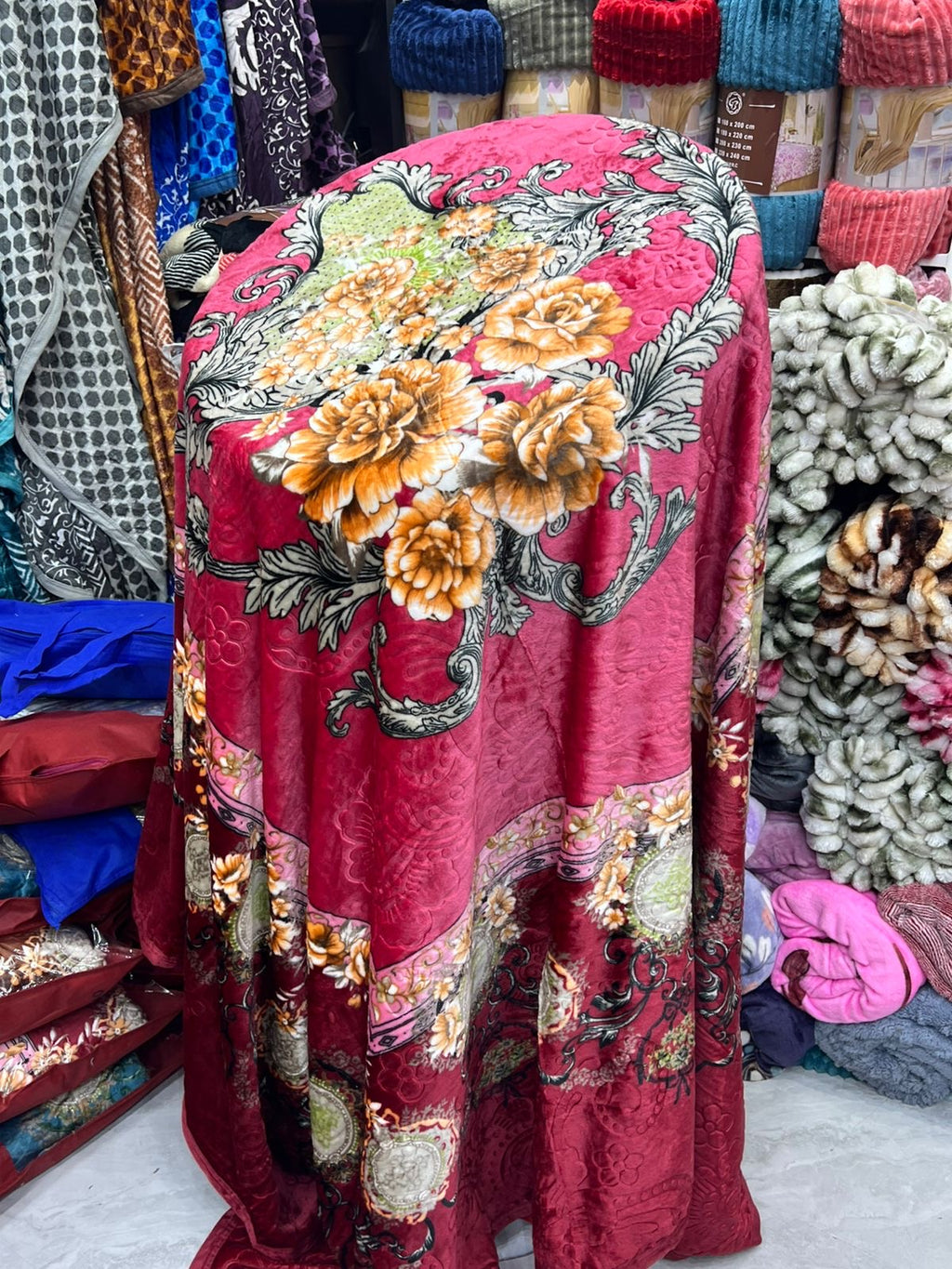 Fleece balnket high quality double size 220*240