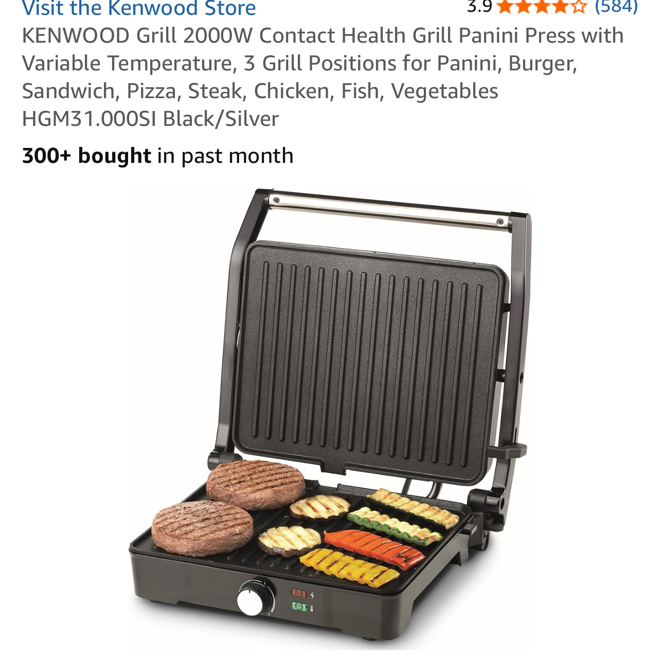 Sandwich grill maker kenwood