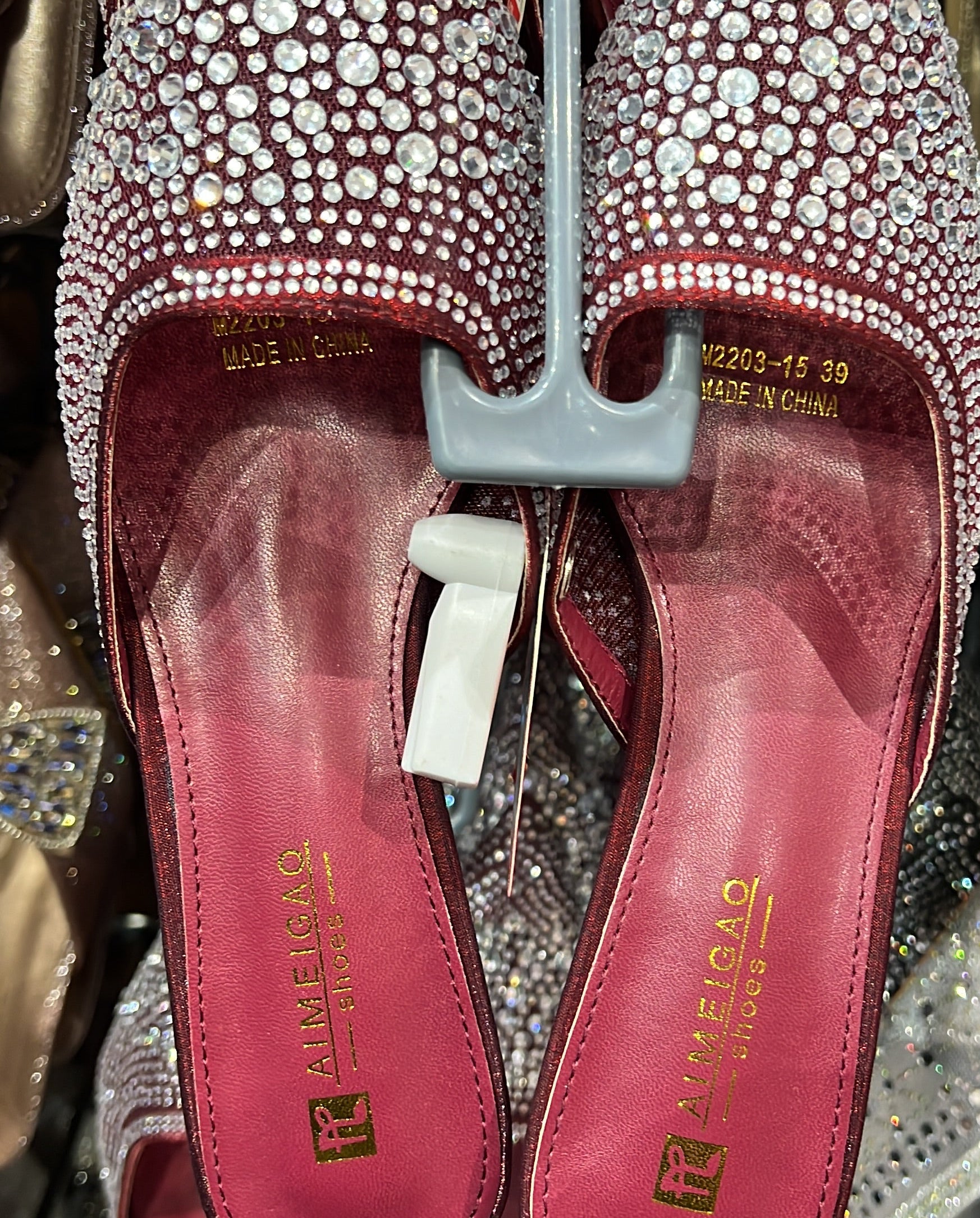 Meroon heels stonework high quality