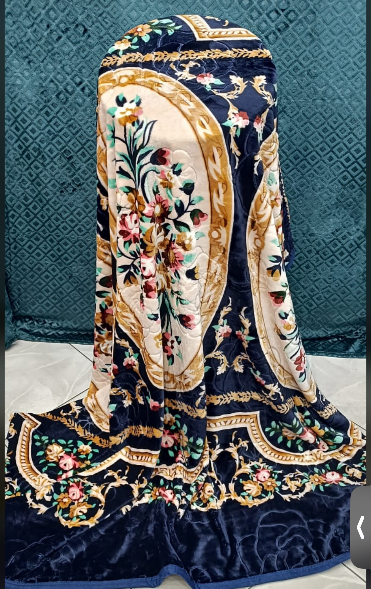 Soft cozzy fleece blanket with embossed double