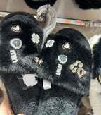 Fleece slippers soft trendy