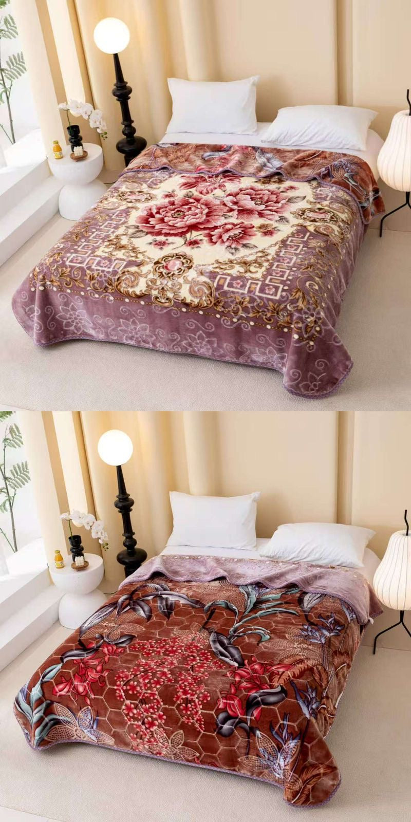 3D blanket soft high quality fleece double
