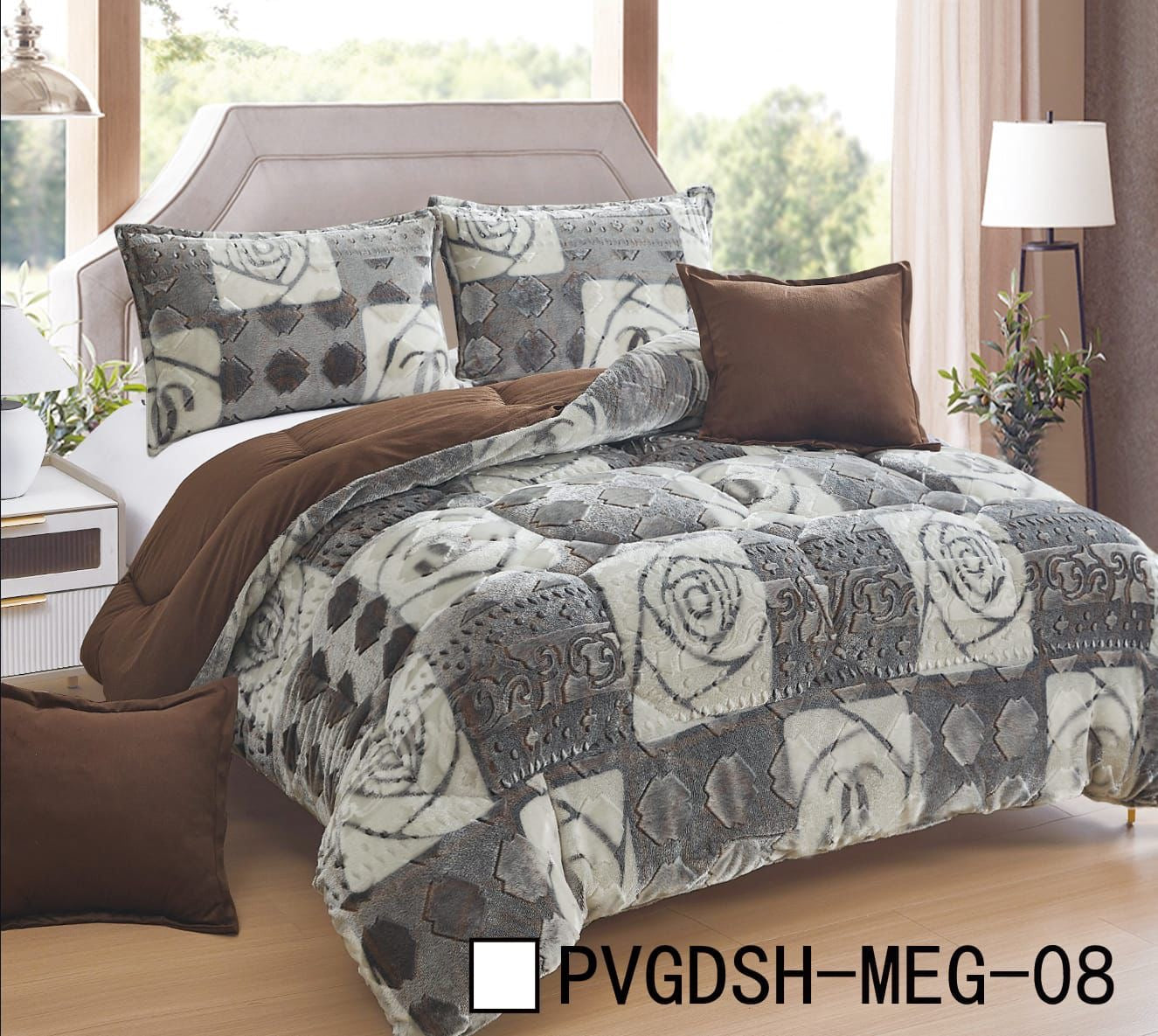 Fleece bedset 6 pc high quality king size