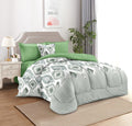 Cotton comferter bedset witfilling 6 pc set king size