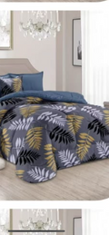 6 pc cotton comforter set with filling