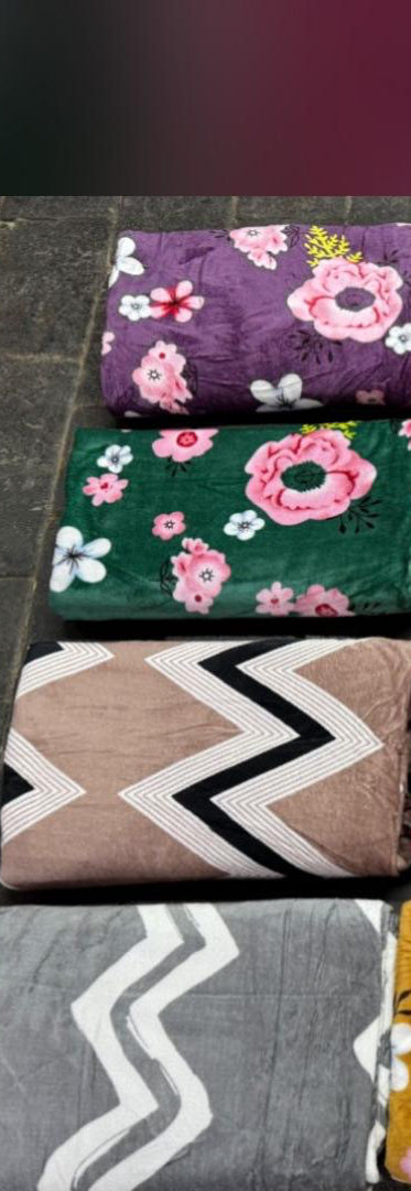 Fleece blanket soft double with embossed