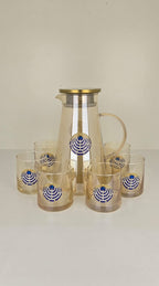 Water set fancy crokery with stonework