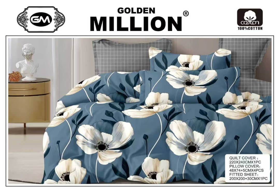 6 pcs bedset with qulit cover high quality king size