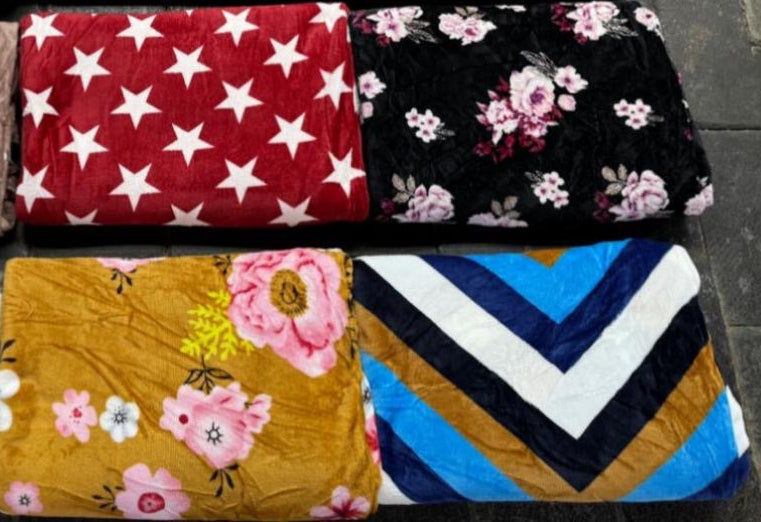 Fleece blanket soft double with embossed