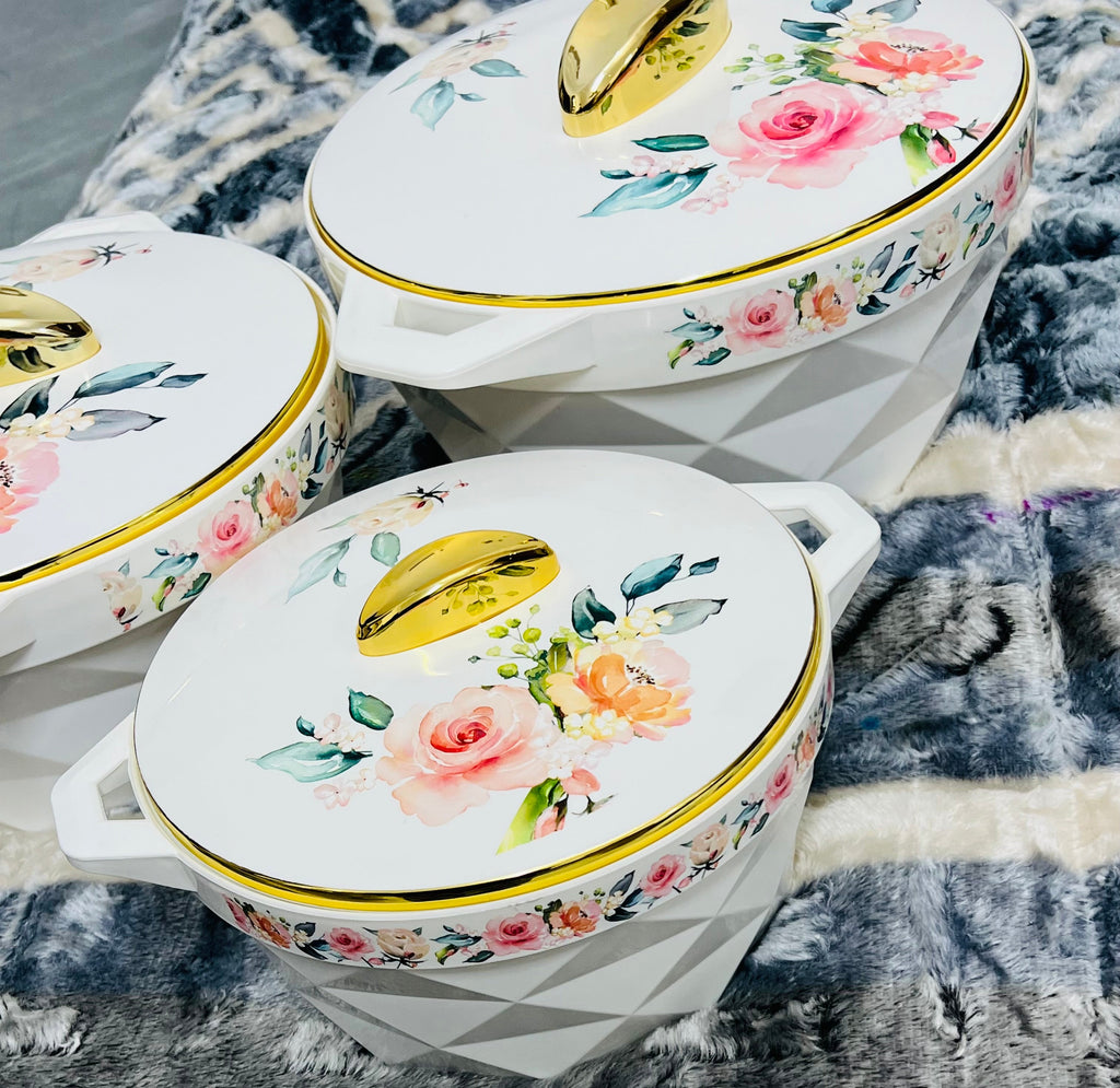 4 pc hotpot set floral print high quality