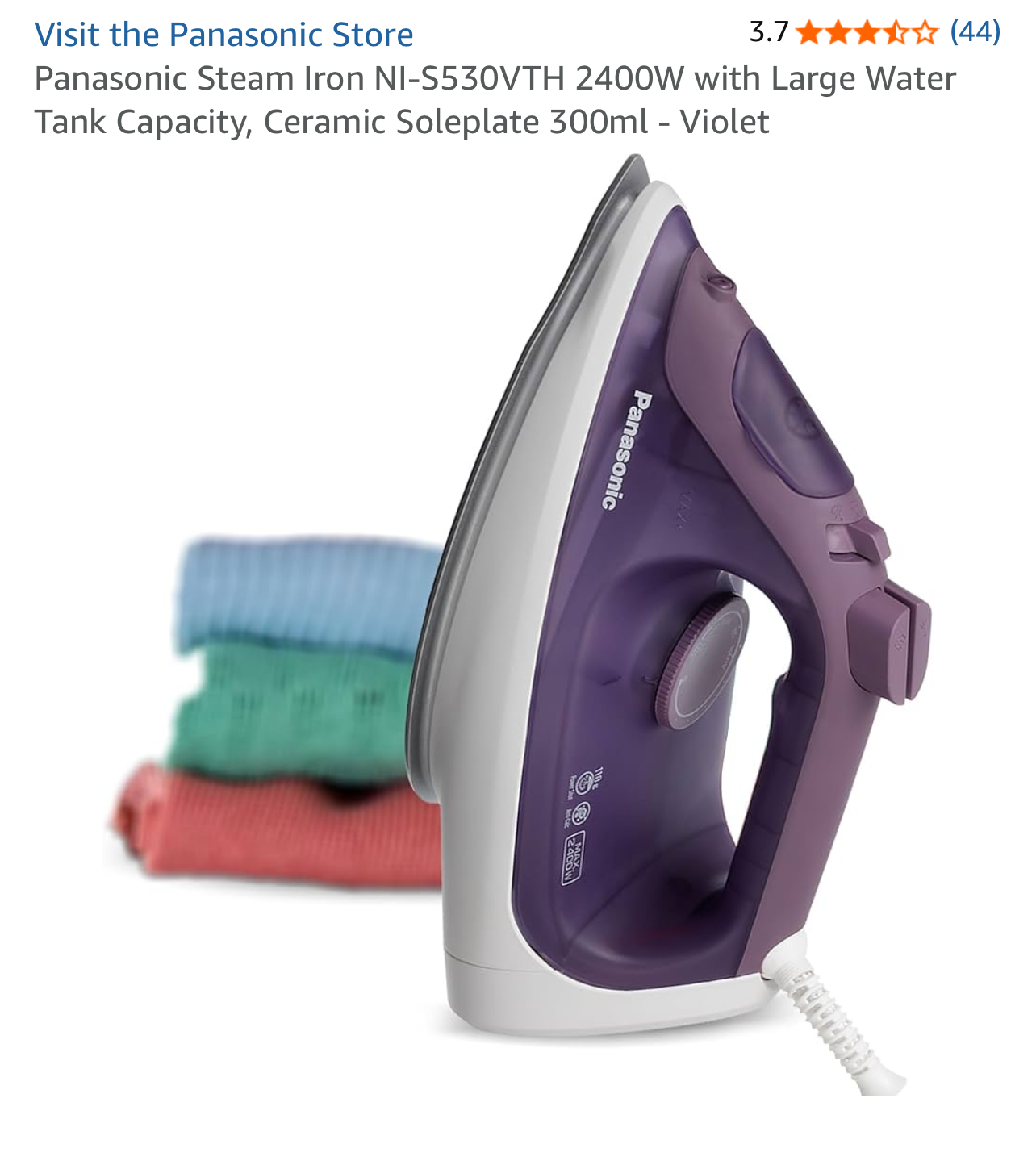 Panasonic steam iron