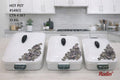 Hotpot set high quality 3 pc set with 3d flowers