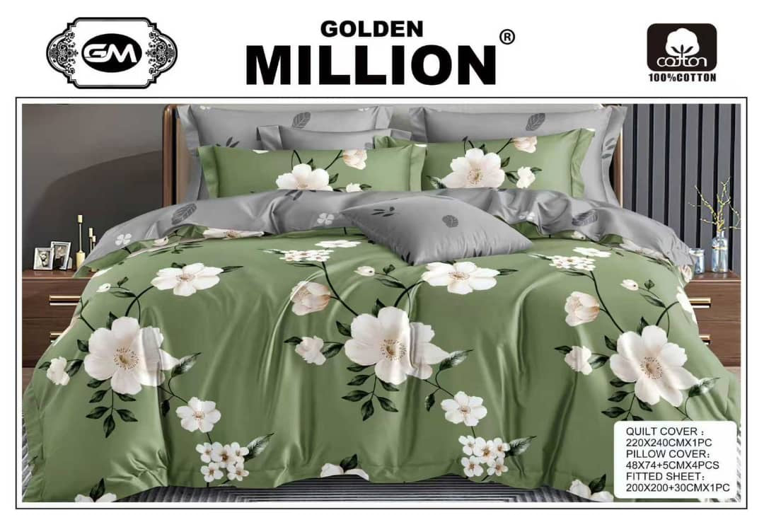 6 pc set high quality quilt cover set king size