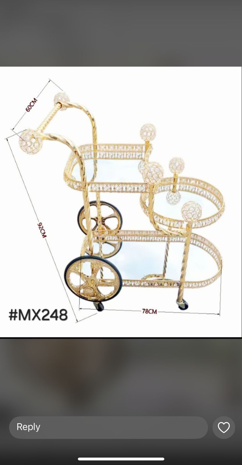 Tea trolley high quality