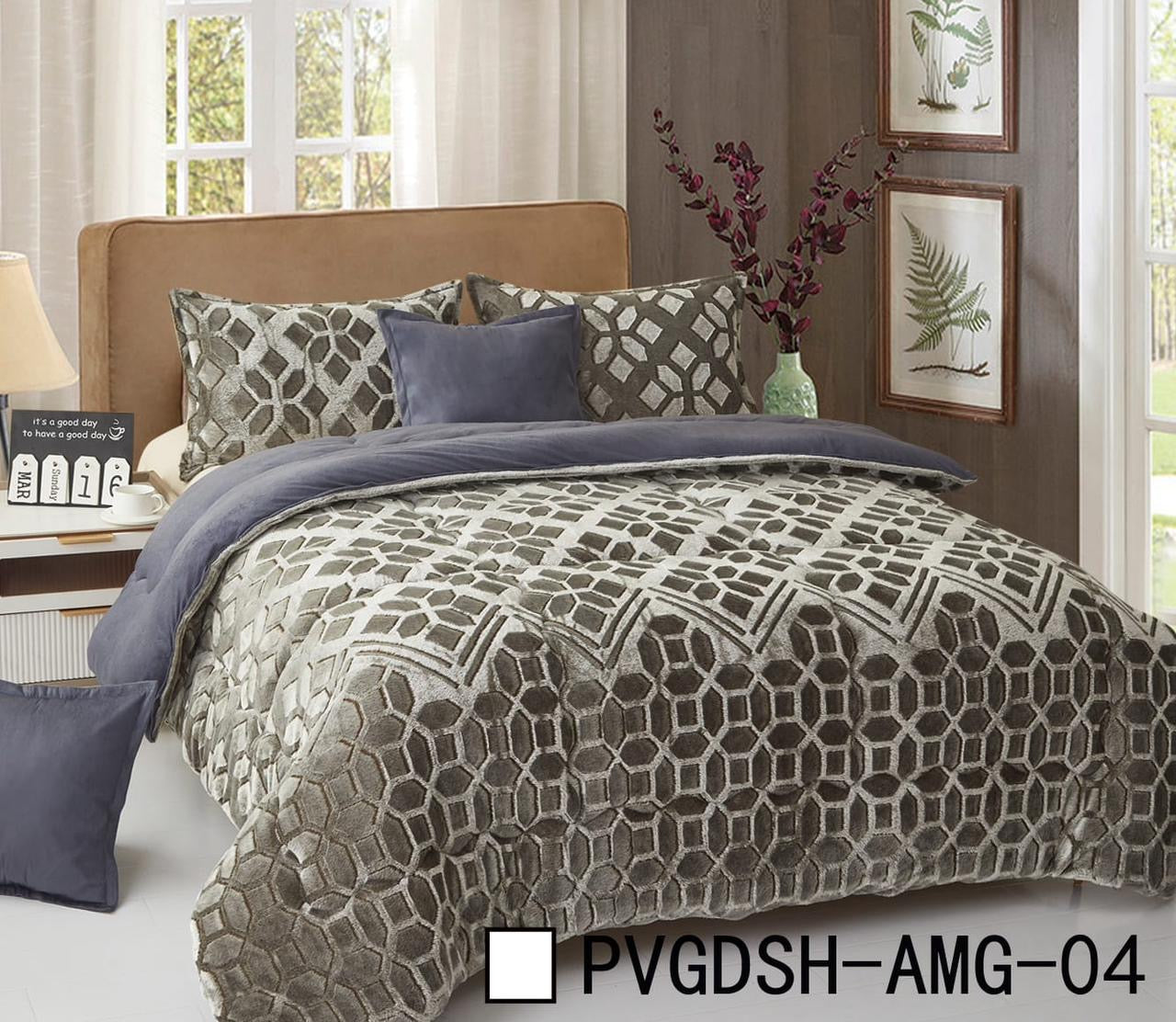 Welvet bedset 6 pc set with comforter soft welvet high quality