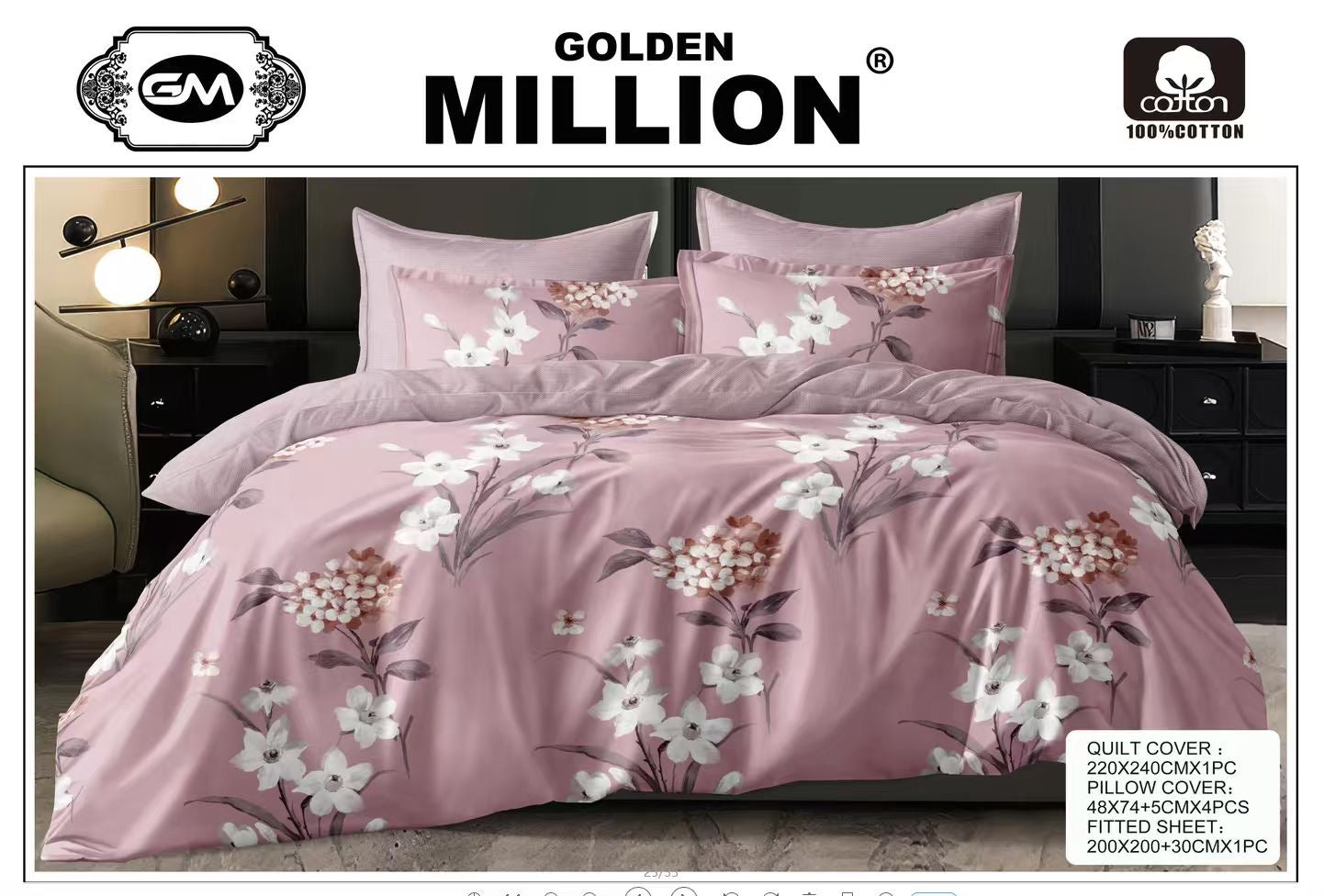 Bedset 6 pc set with quilt cover king size