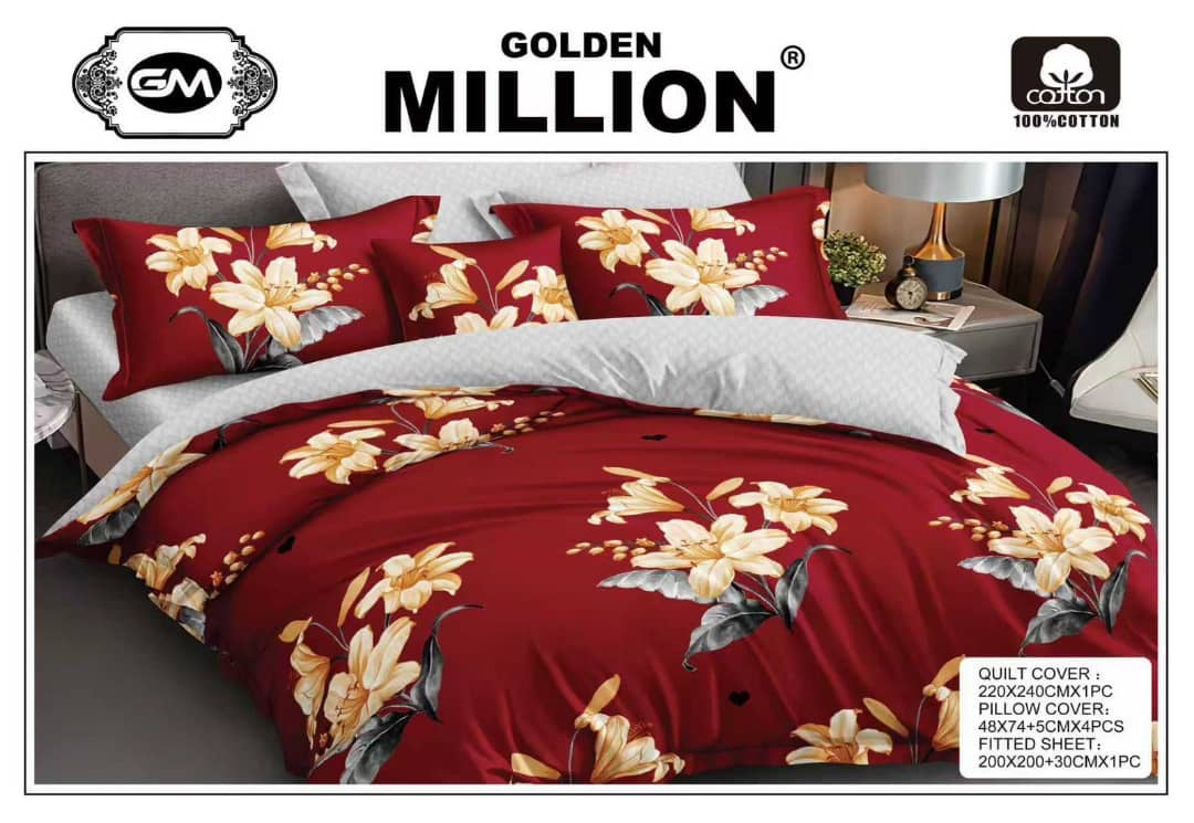 6 pc quilt cover set high quality bedset