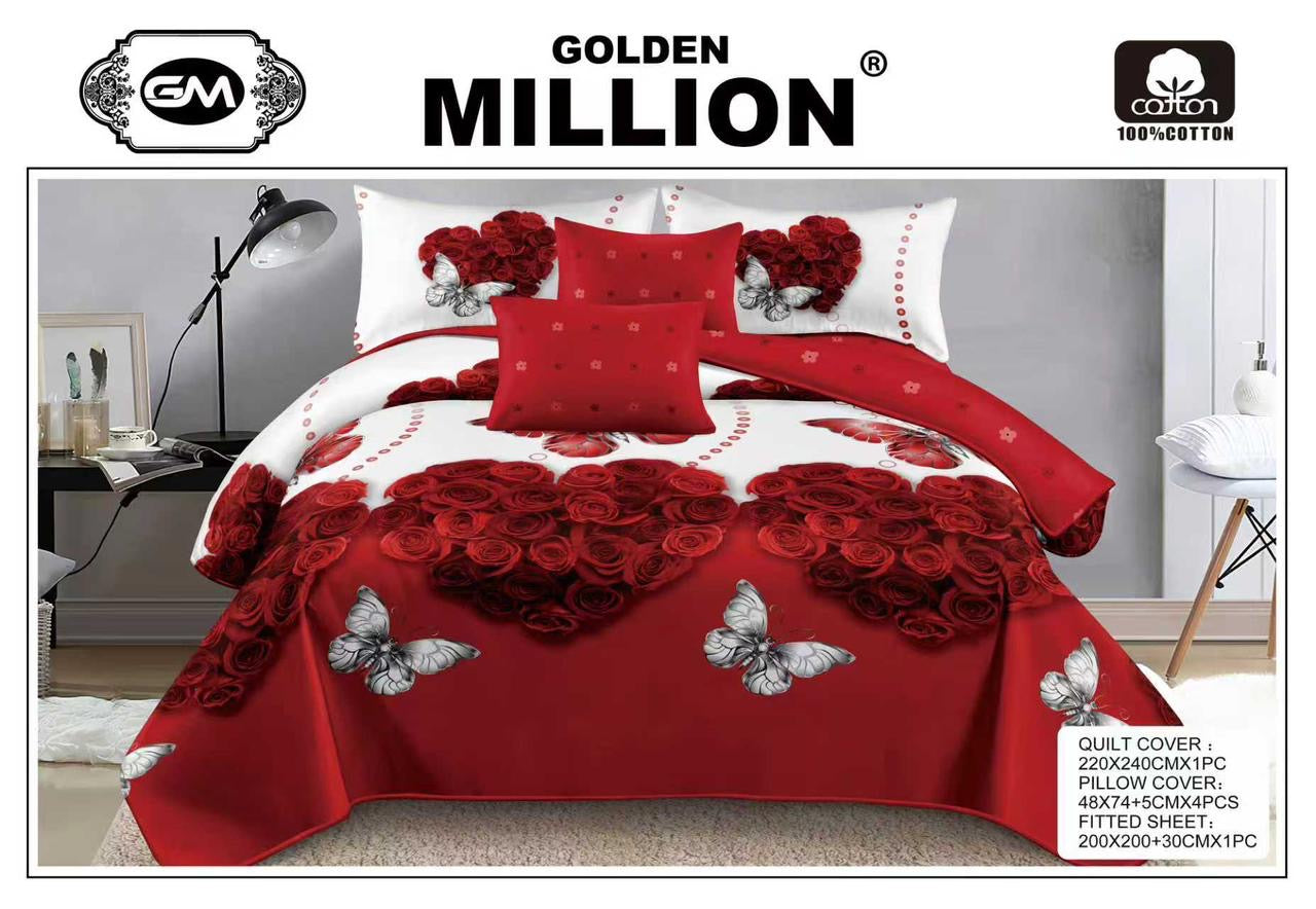 Bedset 6 pc with quilt cover high quality