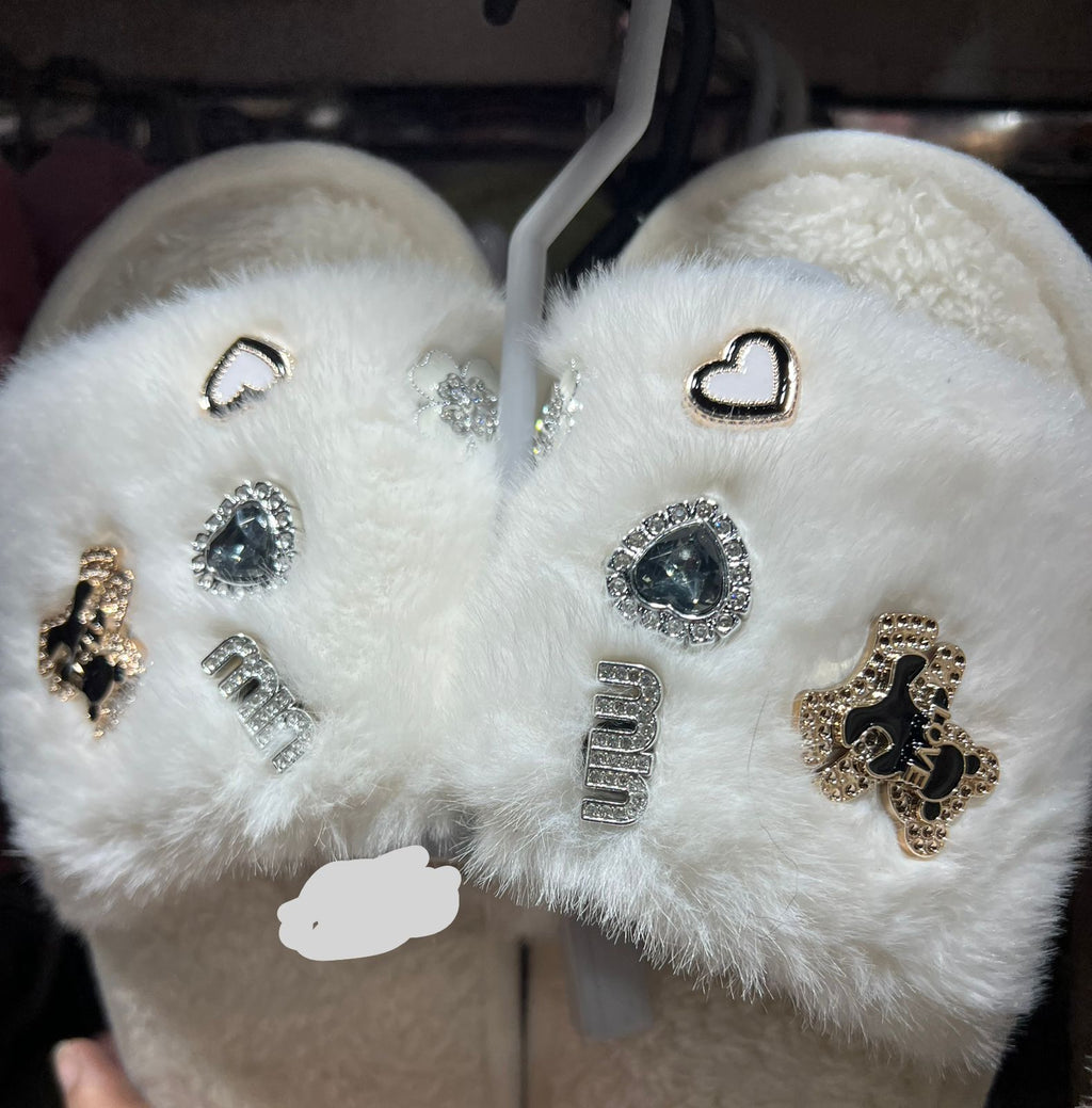 Fleece slippers soft trendy